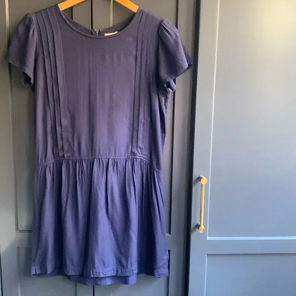 Cooperative | Dresses | Cooperative Urban Outfitters Navy Pleated Drop  Waist Mini Dress Size M | Poshmark